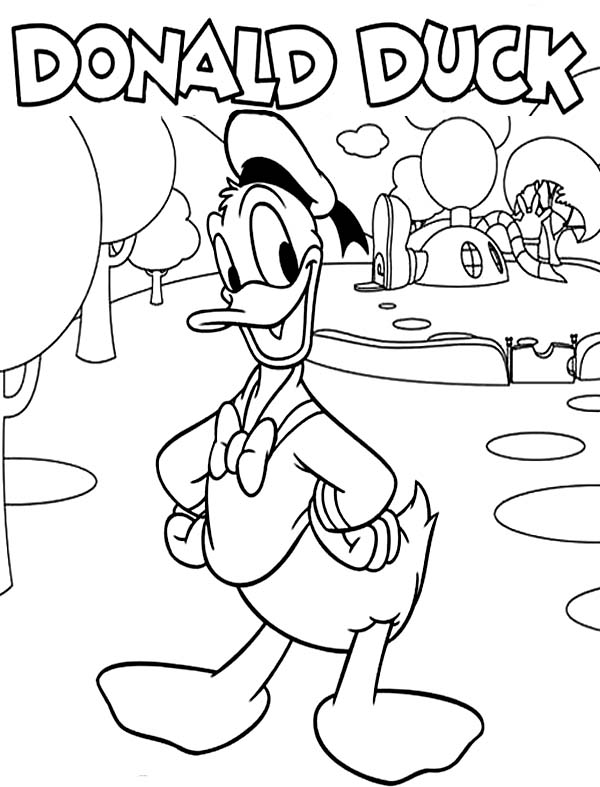 Donald Duck printable page
